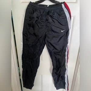 VINTAGE NIKE SWEATPANTS LIGHTWEIGHT BLACK MENS SIZE LARGE